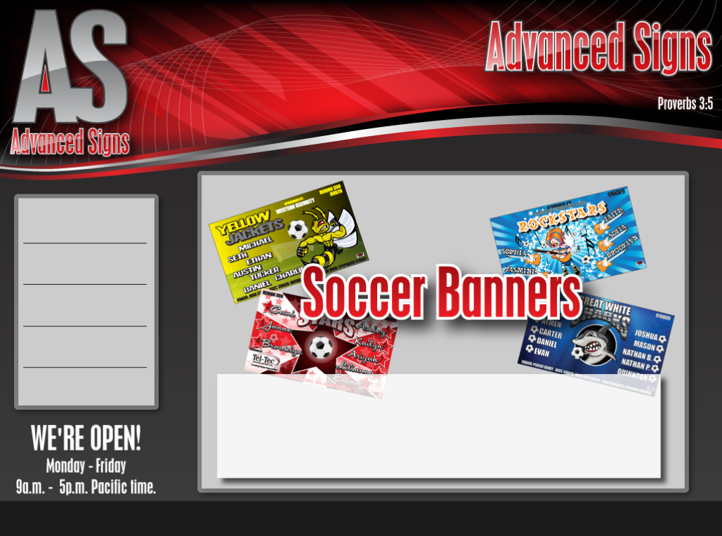 Soccer Banner AYSO Brigade League Soccer Team Soccer Airbrush